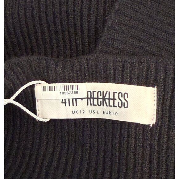 4th & Reckless Scorpios Black Strappy Back Crop Top w/ Wrap Tie Detail NWT - Siz - Picture 8 of 9